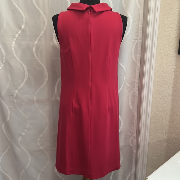 Ann Taylor, Sleeveless, Pink, High Neck Dress, Size Medium - Picture 4 of 8
